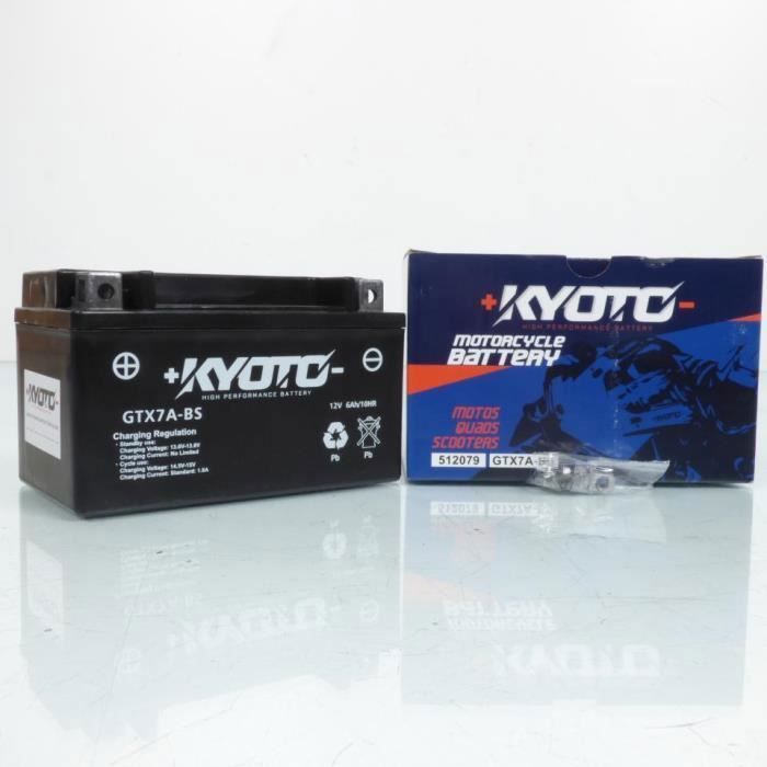 Batterie SLA Kyoto pour Scooter Peugeot 50 Tweet Evo Rs 2014 à 2019 YTX7A-BS SLA / 12V 6Ah