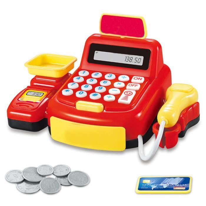 VINGVO Jouet de caisse enregistreuse Caisse enregistreuse jouet Playset