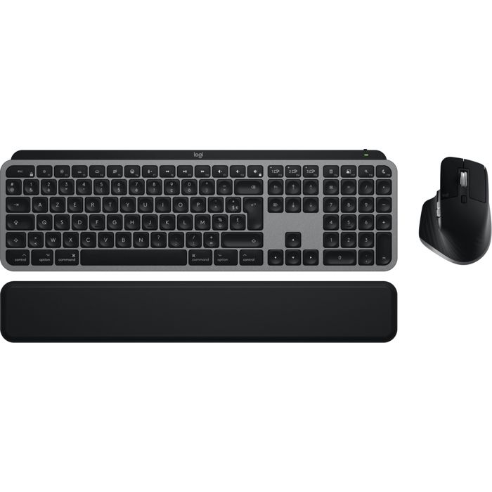 Ensemble clavier et souris – LOGITECH – MX Keys S Combo – Sans fil – Bluetooth – Rétroéclairé