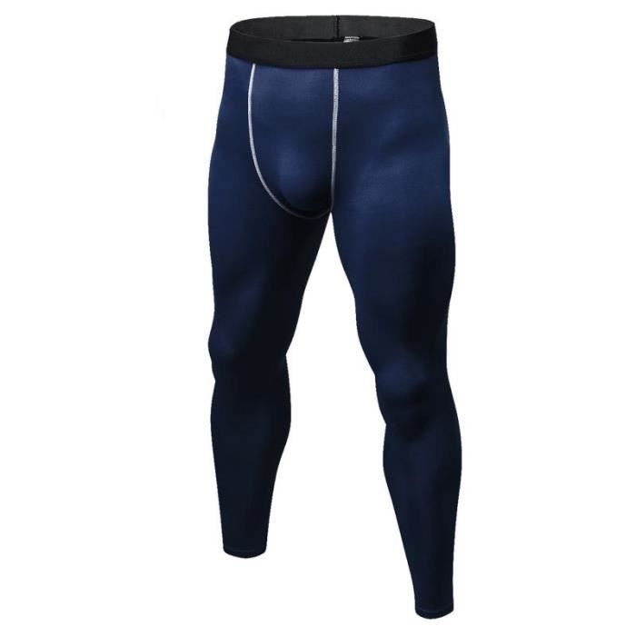 Pantalon Collant de Compression Homme Thermique Pour Sport Fitness  Entraînement Séchage Rapide