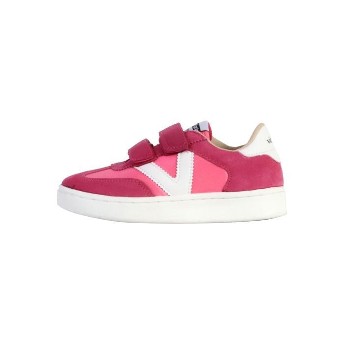 Victoria Baskets enfant - VICTORIA - Modèle tendance - Confortables - Rose - Lacets - Textile