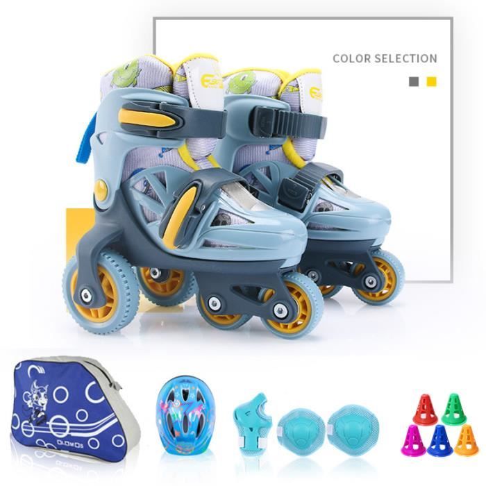 5€58 sur Skids Control Patins à roulettes avec protection garçons bleu -  Roller enfant - Achat & prix