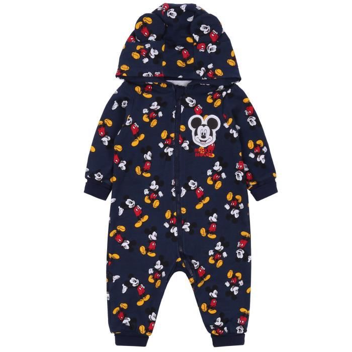 Tenue Bébé 3 Pièces Mickey Mouse - Taille 6-9 Mois, Sweat à Capuche Rouge - Neuf Sans étiquettes