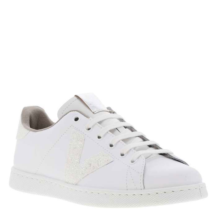 Victoria Tennis cuir talon plat
