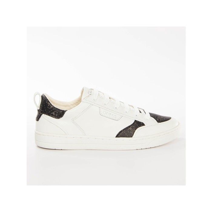 Guess Basket Guess Homme Certosa Blanc cuir