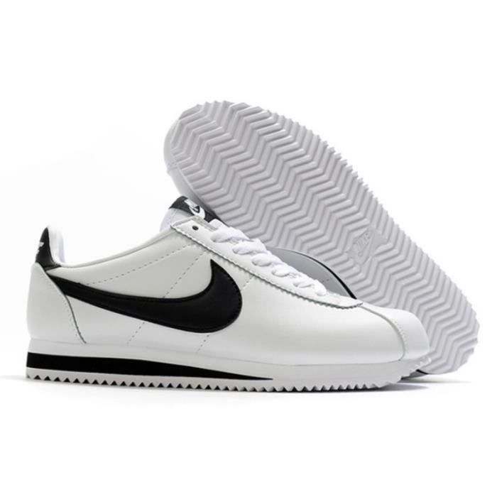 Nikes Cortez Retro University Chaussures de Basket Femme Homme blanc