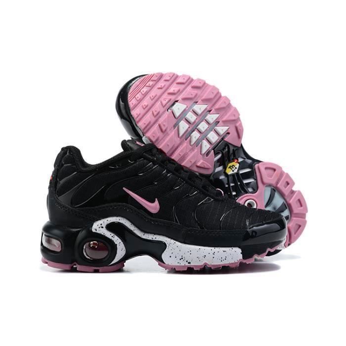 Nike Basket TN Plus Enfant Chaussures Entrainement de Sport Noir Rose Noir Cdiscount Chaussures