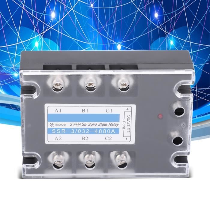 Ssr3 Relais statique triphasé - Mxzzand - SSR3/0324880A - 480V - 80A ...