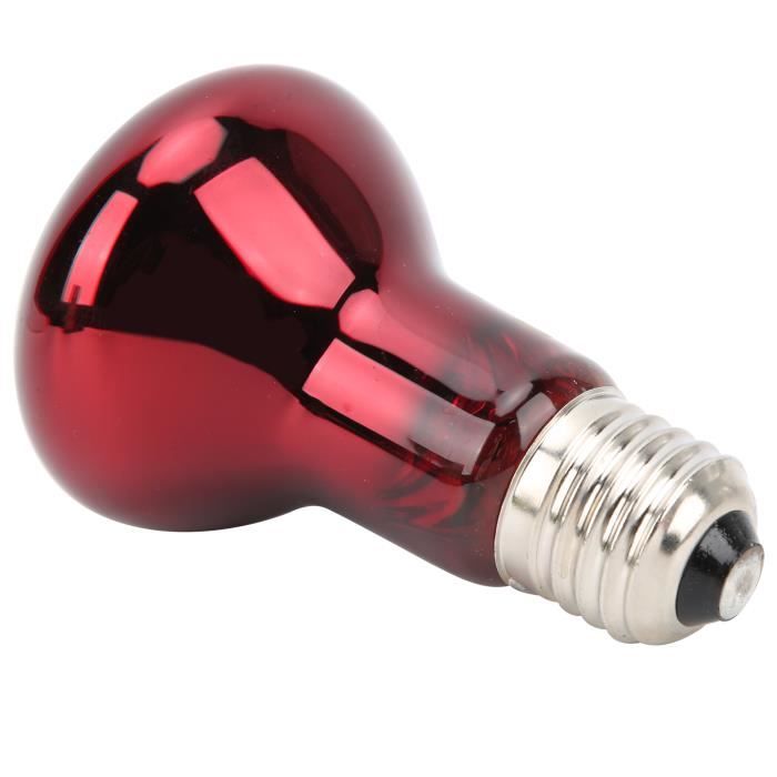 Meilleurs prix pour Mxzzand Ampoule de lampe chauffante pour reptiles Ampoule E27 pour reptiles, lumière chaude UVA, animalerie chauffage Rouge 75W