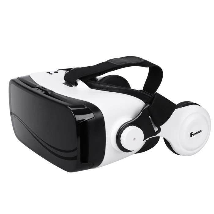 FOXNOVO Virtual Reality Casque 3D Smartphone VR pour Films CASQUE DE REALITE VIRTUELLE