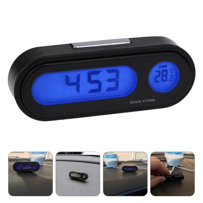 Mini Thermomètre Voiture Tableau De Bord 37 Mm – Analogique Bleu Mécanique Précis