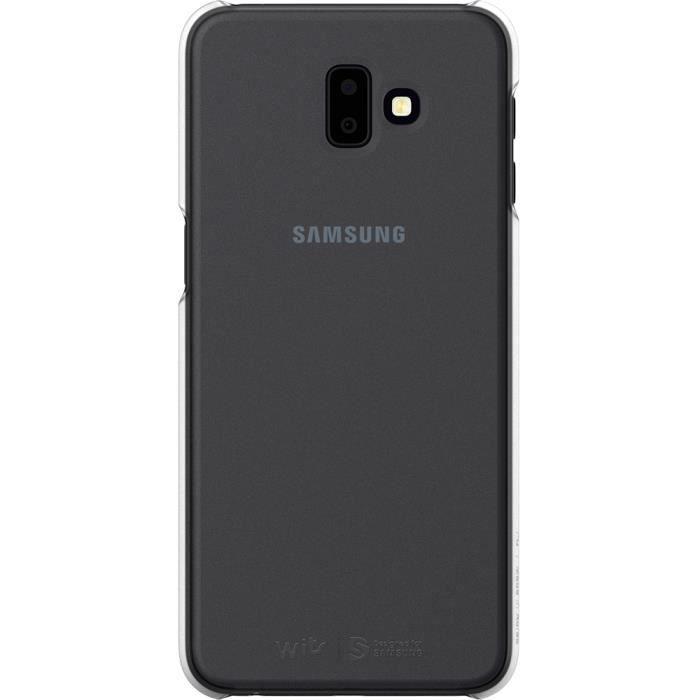 Samsung Coque rigide J6+ Transparente