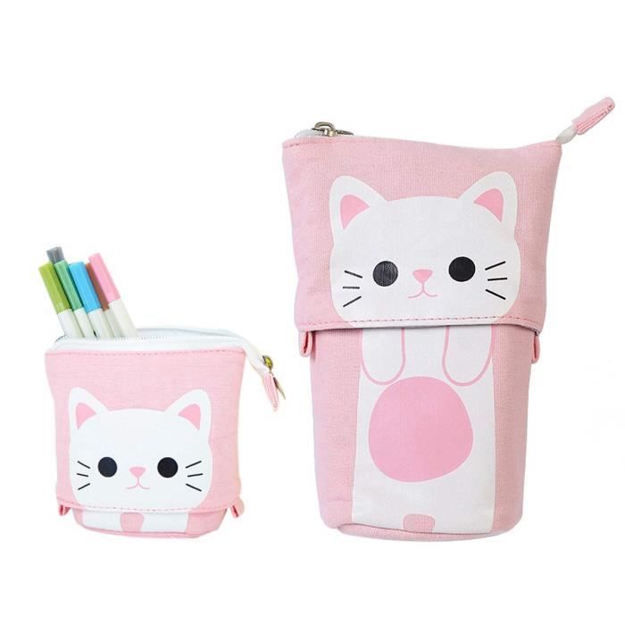 Pack De 2 Trousses Marbre - Trousse Scolaire, étui à Crayons Et Maquillage, Grande Capacité 17x8x9 Cm