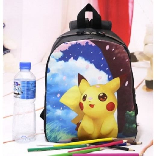 Cartable Pokémon Pikachu 1ère à 4e – Ergonomique, Léger, Compact + Kit Rentrée Complet Avec Accessoires
