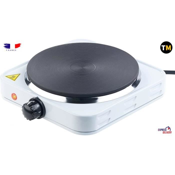 Plaque électrique compacte 1 feu 1500W Plaque électrique compacte 1 feu
