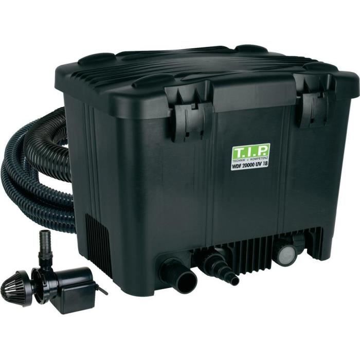 Pompe de bassin à filtre externe TIP WDF 20000 UV 18 - Noir - Pompe filtrante - Wet & Dry