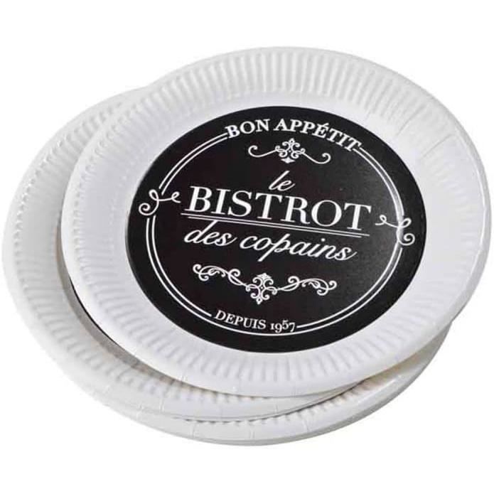 Lot De 10 Assiettes En Carton Happy Birthday - 17,8 Cm - Pour Goûter D'anniversaire, Fête D'enfant