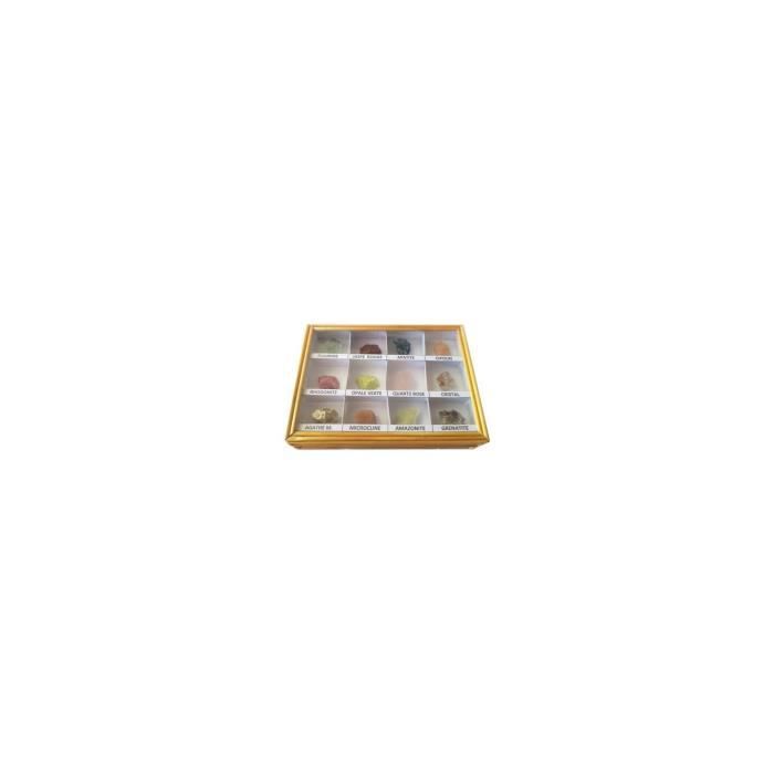 Pierre Vendue Seule - Coffret collection de 12 minéraux