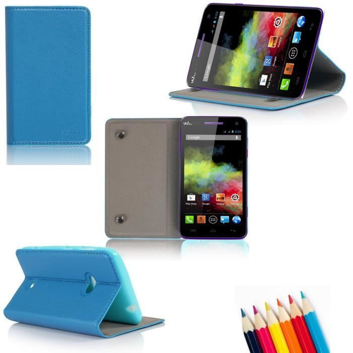 Housse Coque Rigide KARYLAX Pour Wiko Cink Slim 2 – Style Diamant Noir + Film Protecteur