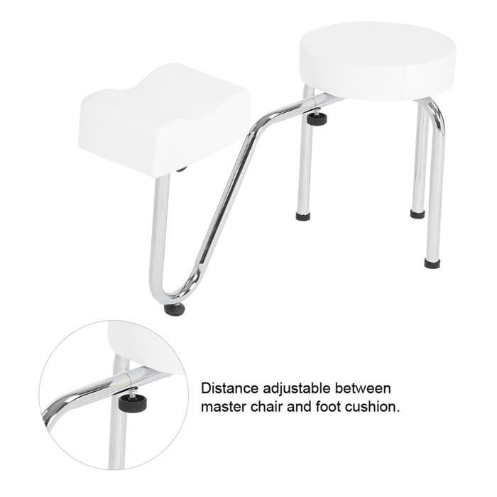 Beltom® Repose Pied Jambe Tabouret PÉDICURE MANUCURE ESTHETIQUE Tattoo Salon Spa - Noir
