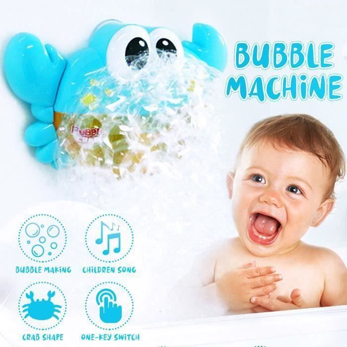 TUMAMA Jouet De Bain pour Bebe 2 3 4 5 Ans, Crabe Machine a Bulle avec