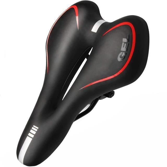 BULLSPANN Siège De Vélo Universel Confortable - Selle Cuir PU Imperméable Avec Suspension - Bleu