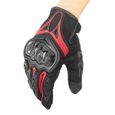 Gants de de protection de moto cyclisme de course racing doigt complet - rouge M-HEN-1