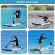 Stand up paddle,Planche à pagaie adulte, SUP gonflable, Planche de surf avec accessoires, 305cm x 76cm x 12.7cm-1