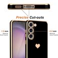 Coque - Samsung - Galaxy A14 4G-5G - Antichoc - Motif Cœur - 2 Verres Trempés-1