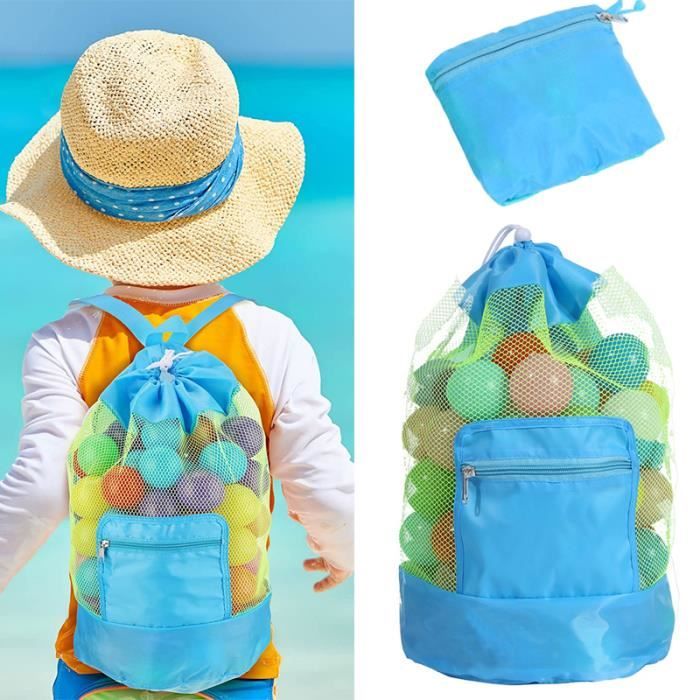 Sacs pour outils de plage pour enfants，organisateur de jouets de plage, sac  à dos de rangement pour enfants, sacs étanches--Bleu - Cdiscount Bagagerie  - Maroquinerie