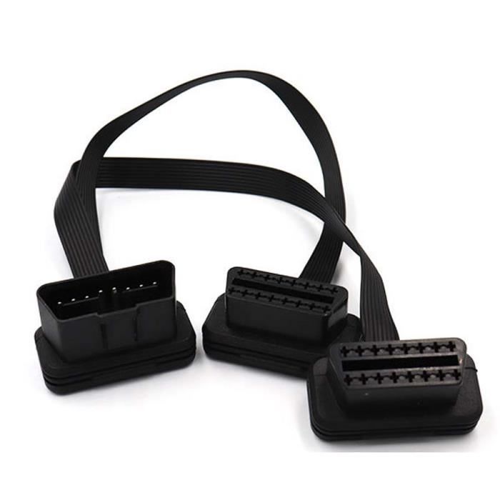 OMABETA Câble OBD II Câble D'Extension OBD 16 Broches Fil Électronique