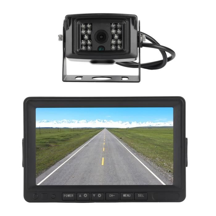 Kit Caméra De Recul HD 7 Pouces Avec Vision Nuit - Pour Camions, Camping-Cars Et Remorques - Câble 15m