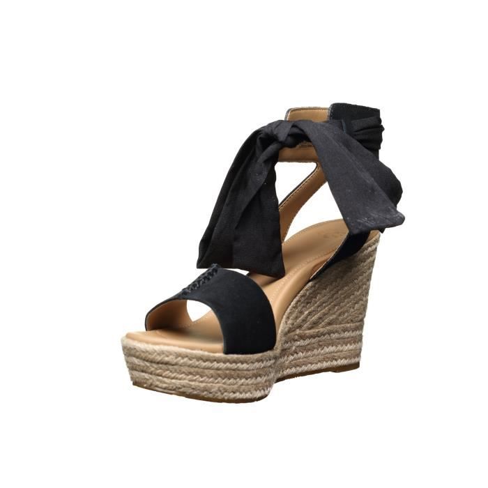Sandale compensee UGG W Wittley Black Noir Cdiscount Chaussures