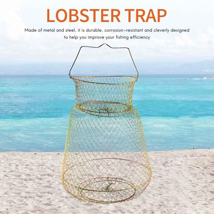 épuisette Métallique 60x40cm Cage De Pêche Pliable Zite - Filet Acier 60x40cm - Pour Crabes, Homards Et Anguilles - Transport Facile Epuisette Peche épuisette Métallique 60x40cm Cage De Pêche Pliable Zite - Filet Acier 60x40cm - Pour Crabes, Homards Et Anguilles - Transport Facile Epuisette Peche