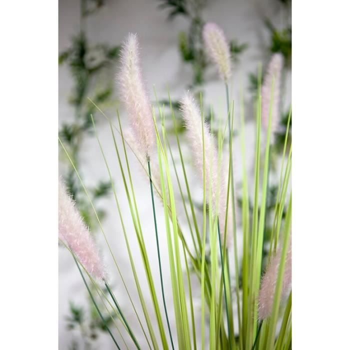 Herbe plumeau en pot 80 cm, Fleurs / Plantes artificielles