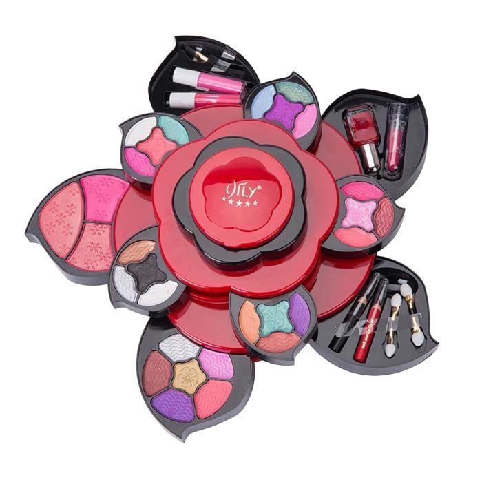 Exclusif Maquillage Kits pour Les Adolescents Fleur Palette Cadeau Set pour  Filles Femmes 3 Niveaux Taille: 20x10x20cm - Cdiscount Au quotidien