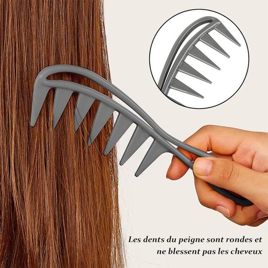 Peigne Cheveux Homme 7 Peignes Dents Larges Kit Hommes Peigne Grosse Dent  Large Antistatique Peigne Forme Huile Style Rétro P[L76] - Cdiscount  Electroménager