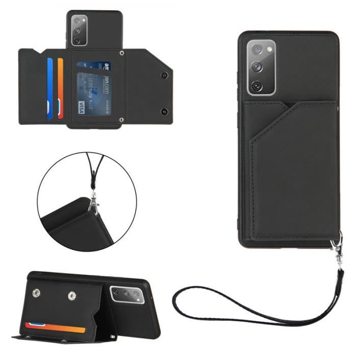 Coque Porte-cartes pour IPHONE SE 2020 APPLE Simili-cuir Protection  (NOIR) - Cdiscount Bagagerie - Maroquinerie