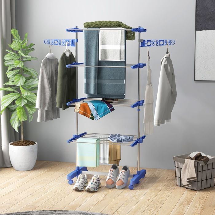 JOOM Corde à Linge rétractable pour intérieur très résistant 4.2m(13,8 Pieds Maximum) Boîtier ABS séchoir en Aluminium avec Corde réglable en Acier Inoxydable Style hôtel de Fixation Murale Noir JOOM Corde à Linge rétractable pour intérieur très résistant 4.2m(13,8 Pieds Maximum) Boîtier ABS séchoir en Aluminium avec Corde réglable en Acier Inoxydable Style hôtel de Fixation Murale Noir