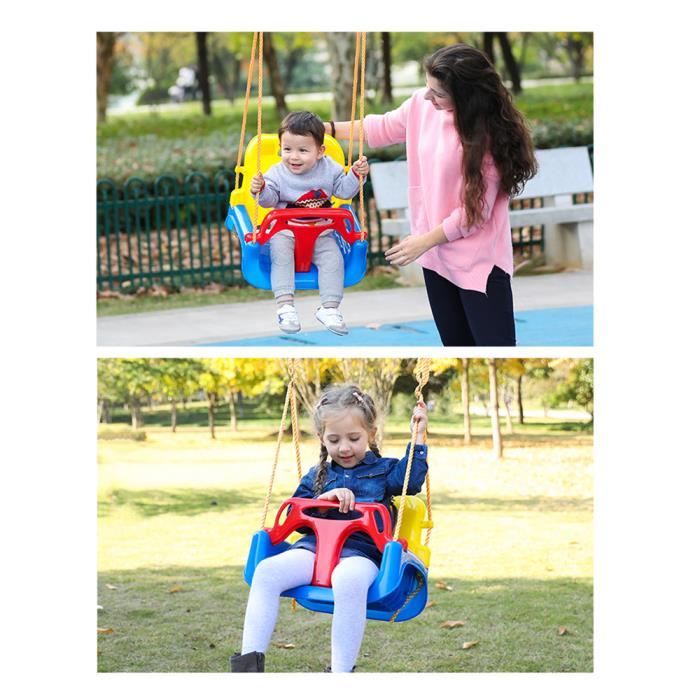 OHMG® Balançoire en plastique, pour bébé-tout-petits, aire de jeux