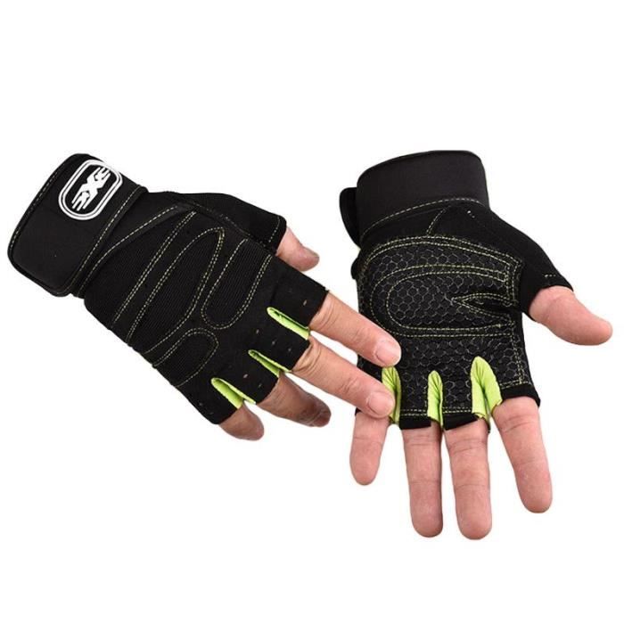 Acheter Gants de cyclisme pour hommes gants tactiques sans doigts gants  d'équitation de vélo vtt pour accessoires de vélo anti-dérapant moto  conduite Guantes