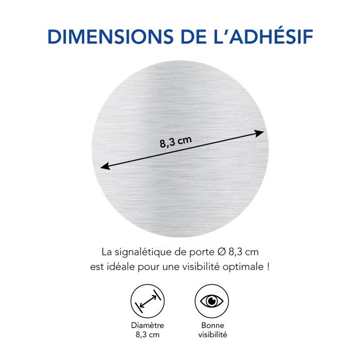 Acier Inoxydable Brossé Maison Chiffres Adhésif 3M 10cm Grand