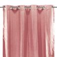 SUEDEN - Rideau en suédine parfait pour habiller vos fenêtres 100% Polyester - 140 x 250 cm - Terra cotta-3