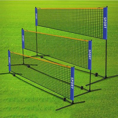 Filet De Tennis Pliable GYKLY – 4 Tailles (3,1 à 6,1 M) En Nylon Bleu – Pour Tennis, Badminton, Volley – Utilisation Intérieur/extérieur