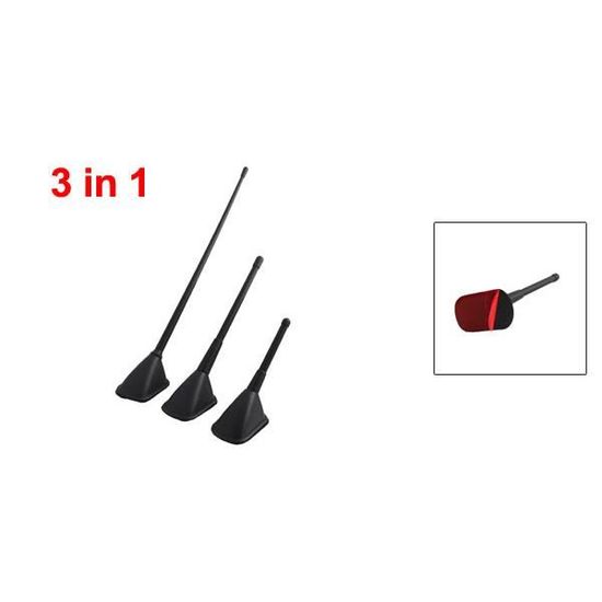 sourcingmap/® Auto voiture toit d/écoratif imitation factice antenne adh/ésive Antenne 3 en 1
