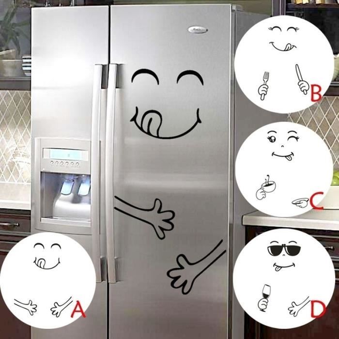 Stickers Autocollants Pour Frigo - Décoration Murale étoiles Et Lune - 3 Tailles (S/M/L) - PVC Vinyle Résistant à L'eau