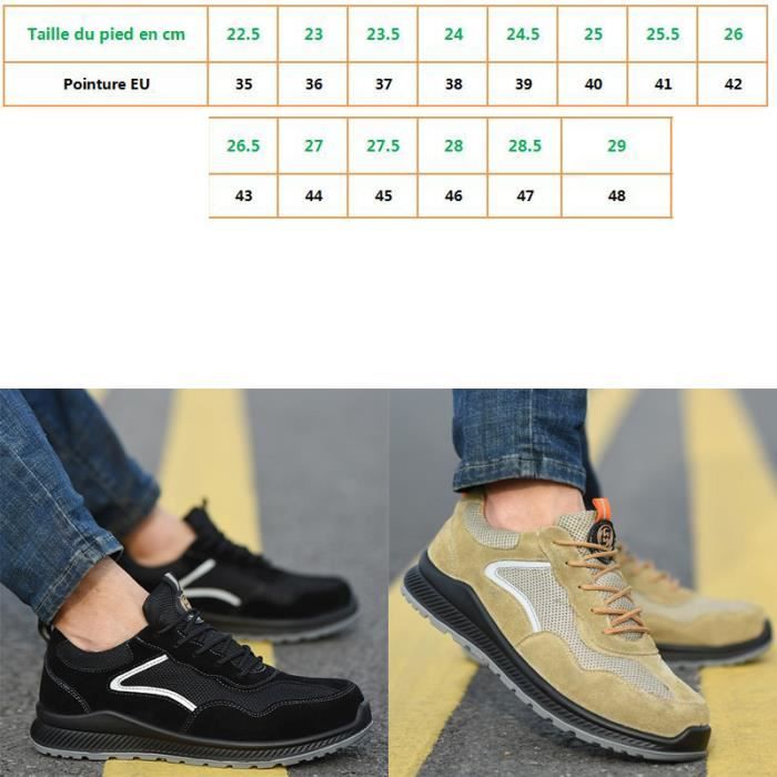 Chaussure Homme Chaussure Un Peu Grande Chaussures De Sécurité De