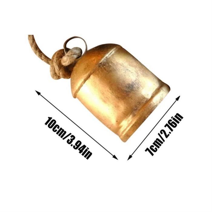 4 Cloches De Vache Grappe Sur Corde Grandes Cloches De Vache