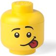 Petite tête de rangement Lego - Silly Face-0