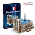 Puzzle 3D Notre Dame de Paris - CUBICFUN - Architecture et monument - Adulte-0